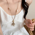 Vacation Style Shell Starfish Sweater Necklace For Women Light Luxury Casual Beach Choker view 3