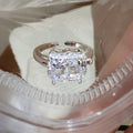 Silver Tone Zircon Cartoon Cat Open Ring For Women view 4