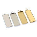 10x25mm 1.3g Gold Zinc Alloy Charm Pendant for DIY Necklace Bracelet Jewelry Making view 4