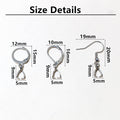 Stainless Steel French Earring Hooks With Pinch Bails For DIY Pendant Jewelry Findings Earrings view 2