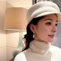 Brushed Metal Leaf Drop Earrings Geometric Ear Hook Minimalist Trendy Statement Jewelry view 4
