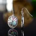 European Style Plated Metal Resin Sticker Drop Earrings, Classical Dangle Jewelry view 1