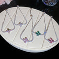 Korean Style Sparkling Zircon Flower Copper Bangle For Women Light Luxury Fashion Jewelry view 4