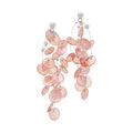 Shell Round Tassel Drop Earrings With Silver Needle Beach Vacation Style Geometric Dangle Jewelry view 5