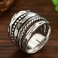 Antique Silver Vintage Ring For Women, Classical Old Money Style Fashion Jewelry view 3