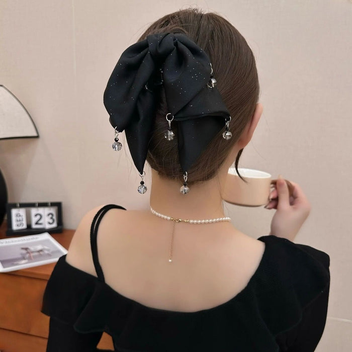 Pearl Acrylic Claw Clip Elegant Half Up Hair Styling Accessory