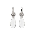 Minimalist Korean C-Shaped Resin Teardrop Stud Earrings With Silver Pins view 5