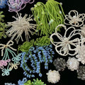 Handwoven Colorful Flower Round Alloy Stud Earrings Fresh Vacation Style Floral Jewelry view 4
