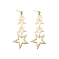 Stainless Steel Silver Pin Star Tassel Drop Earrings Light Luxury Fashion Personality Jewelry view 5