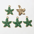 23x19mm 1.4g Gold Zinc Alloy Charm Pendant for DIY Necklace Bracelet Jewelry Making view 3