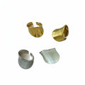 18K Gold Plated Smooth Round Open Ring For Women view 5