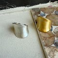 18K Gold Plated Smooth Round Open Ring For Women view 2