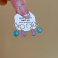 Fresh Style Resin Bow Stud Earrings With Silver Pins, Sweet Light Luxury Women's Ear Jewelry view 2