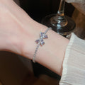 18K Gold Plated Copper Zircon Flower Bangle For Women Retro Luxury Floral Bracelet view 3