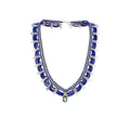 Court Style Teardrop Artificial Crystal Beaded Woven Lace Choker Necklace For Women view 5