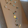 Bohemian Alloy Starfish Shell Necklace Light Luxury Beach Vacation Collarbone Chain view 4