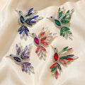 Alloy Rhinestone Hummingbird Brooch Creative Animal Lapel Pin view 3