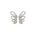 Korean Style Copper Zircon Butterfly Clip-on Earrings Light Luxury Minimalist Ear Cuffs view 5