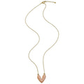 14K Gold Plated Copper Heart Enamel Necklace Korean Minimalist Old Money Collarbone Chain view 5