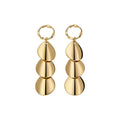 Minimalist Iron Metal Smooth Round Tassel Drop Earrings Geometric Luxury Fashion Jewelry view 5