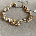 Vintage Maillard Style Irregular Shell Beaded Geometric Choker Necklace For Women view 2