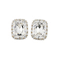 Geometric Square Rhinestone Copper Stud Earrings For Women, Statement Light Luxury Fashion Jewelry view 5