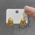 Korean Style Irregular Metal Line Stud Earrings For Women, Modern Temperament Fashion Jewelry view 4