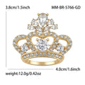 Alloy Rhinestone Crown Brooch For Suits Coats And Fashion Decoration view 6