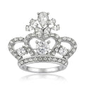 Alloy Rhinestone Crown Brooch For Suits Coats And Fashion Decoration view 2