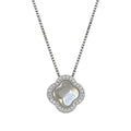 Sparkling Zircon Flower Copper Necklace Light Luxury Minimalist Elegant Clavicle Choker For Women view 5