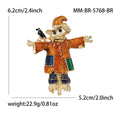 Metal Alloy Scarecrow Brooch Pin For Suit And Fashion Decoration view 5