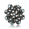 Light Luxury Pearl Alloy Brooch For Suits Cardigans And Coats view 2