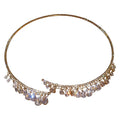 Minimalist Copper Zircon Teardrop Choker Necklace For Women Casual Elegant Collarbone Jewelry view 5