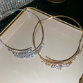 Minimalist Copper Zircon Teardrop Choker Necklace For Women Casual Elegant Collarbone Jewelry view 2