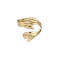 Geometric Iron Open Cuff Bangle European American Minimalist Fashion Light Luxury Bracelet view 5