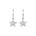 Copper Zircon Cross Star Stud Earrings Minimalist High Fashion Niche Design Jewelry view 5