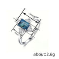 Ink Smudge Zircon Ring For Women, Elegant New Chinese Style Vintage Fashion Jewelry view 4