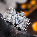 Luxury Sparkling Teardrop Proposal Ring For Women With Fine Inlaid Zircon Formal Dress Accessory view 4