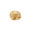 Metal Hollow Flower Open Ring With Bold Round Design For Women view 5