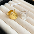 18K Gold Plated Irregular Open Ring With Statement Design For Women view 4