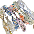 Colorful Tulip Floral Cloth Pull Tie Scarf Necklace For Women Summer Polka Dot Pastoral Neckerchief view 5