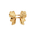 European Style Iron Crumpled Flower Open Ring Bracelet Jewelry Set For Women view 5