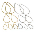 Stainless Steel Teardrop Small Pendant Geometric Charm For DIY Earrings Bracelets Jewelry view 2