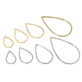 Stainless Steel Teardrop Small Pendant Geometric Charm For DIY Earrings Bracelets Jewelry view 1