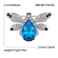 Alloy Rhinestone Bee Brooch Pin For Men's And Women's Apparel view 6