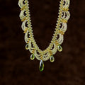 Palace Style Faux Crystal Beaded Lace Teardrop Collarbone Necklace Elegant Light Luxury Jewelry view 2