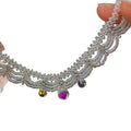 Stainless Steel Artificial Crystal Bead Water Drop Bangle Elegant Light Luxury Women's Jewelry view 5