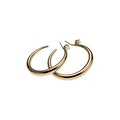 18K Gold Plated Copper C-Shaped Zircon Hoop Earrings Minimalist Geometric Luxury Style view 5
