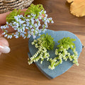 Fresh Forest Style Glass Crystal Flower Cluster Tassel Drop Earrings With Silver Pins view 1