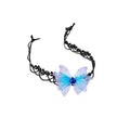 Fairy Forest Lace Butterfly Rhinestone Pearl Choker Necklace For Women view 5